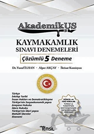 AkademikUS Kaymakamlık Sınavı Denemeleri – Alper Akçay, Yusuf İlhan – Temsil Kitap kitap kapağı