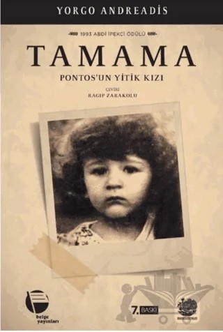 Tamama - Pontos'un Yitik Kızı – Yorgo Andreadis – Belge Yayınları kitap kapağı