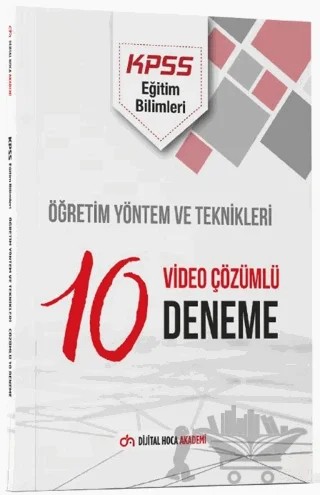 KPSS Eğitim Bilimleri Öğretim Yöntem ve Teknikleri Çözümlü 10 Deneme Akademi – Kolektif – Dijital Hoca kitap kapağı