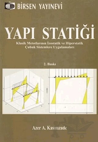 Yapı Statiği – Azer A. Kasımzade – Birsen Yayınevi kitap kapağı