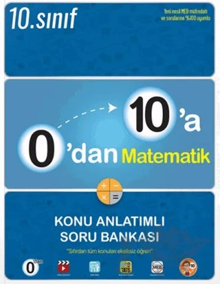 0'dan 10'a Matematik Konu Anlatımlı Soru Bankası – Kolektif – Tonguç Akademi kitap kapağı