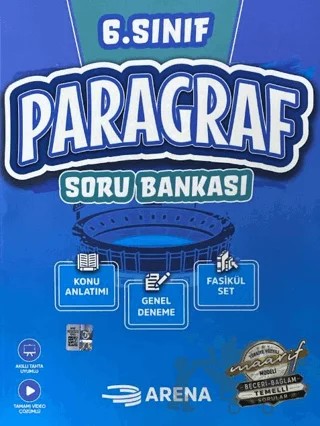 6. Sınıf Paragraf Fasikül Set – Kolektif – Arena Yayınları kitap kapağı