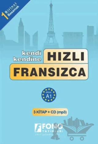 Hızlı Fransızca 1. Basamak (3 Kitap + 3 CD) – Kolektif – Fono Yayınları kitap kapağı