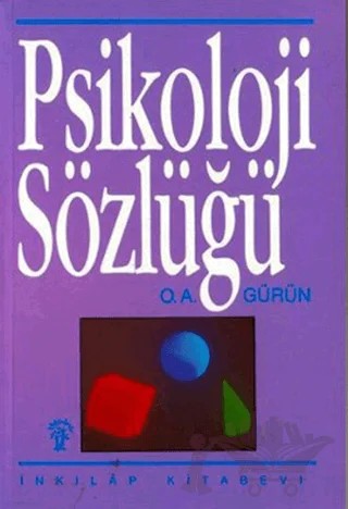 Psikoloji Sözlüğü – O. A. Gürün – İnkılap Kitabevi kitap kapağı
