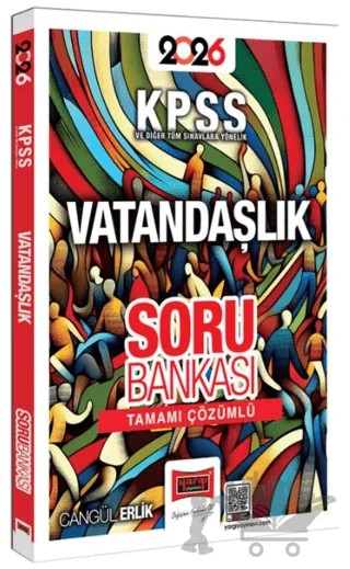 2026 KPSS ve Diğer Tüm Sınavlara Yönelik Tamamı Çözümlü Vatandaşlık Soru Bankası – Cangül Erlik – Yargı Yayınevi kitap kapağı