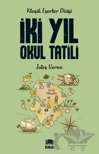 İki Yıl Okul Tatili – Jules Verne – Ema Genç kitap kapağı
