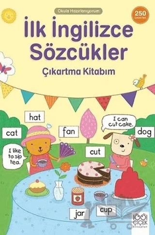 İlk İngilizce Sözcükler Çıkartma Kitabım - Okula Hazırlanıyorum – Kolektif – 1001 Çiçek Kitaplar kitap kapağı