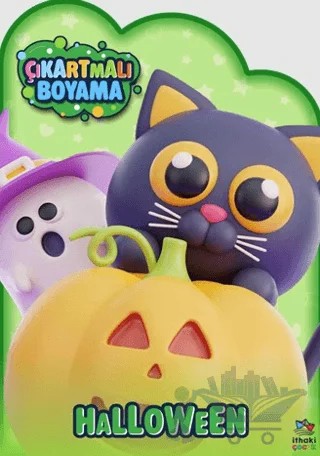 Halloween Zamanı – Çıkartmalı Boyama Kitabı – Kolektif – İthaki Çocuk Yayınları kitap kapağı
