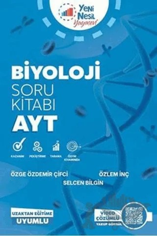 Yeni Nesil YKS AYT Biyoloji Soru Kitabı – Özge Özdemir Çifçi, Özlem İnç, Selcen Bilgin – Yeni Nesil Yayınevi kitap kapağı