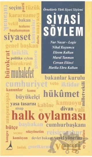 Siyasi Söylem – Cersun Ekinci, Ekrem Kalkan, Harika Ebru Kalkan, Maral Tanman, Nihal Kuyumcu, Nur Nacar Logie – Alter Yayıncılık kitap kapağı