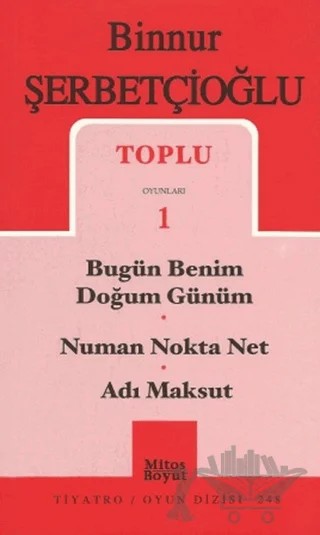 Toplu Oyunları 1 - Bugün Benim Doğum Günüm / Numan Nokta Net / Adı Maksut – Binnur Şerbetçioğlu – Mitos Boyut Yayınları kitap kapağı