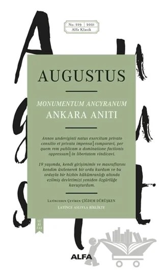 Ankara Anıtı – Augustus – Alfa Yayınları kitap kapağı