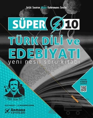 Armada Süper 10.Sınıf Türk Dili Ve Edebiyatı Yeni Nesil Soru Kitabı – Nuh Kabakcı, Muhammed Duman – Armada Yayınları kitap kapağı