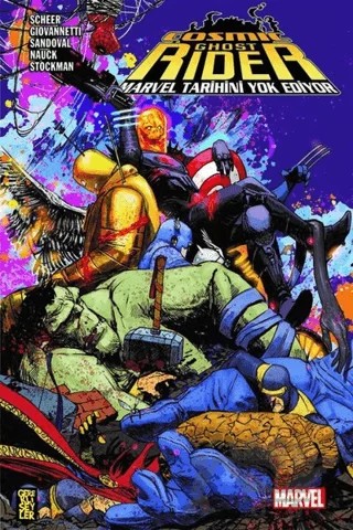 Cosmic Ghost Rider - Marvel Tarihini Yok Ediyor – Paul Scheer – Gerekli Şeyler Yayıncılık kitap kapağı