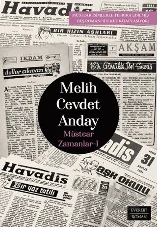 Müstear Zamanlar 1 – Melih Cevdet Anday – Everest Yayınları kitap kapağı