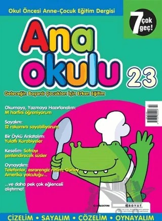 Anaokulu Sayı: 23 Anne-Çocuk Eğitim Dergisi – Boyut Yayın Grubu kitap kapağı