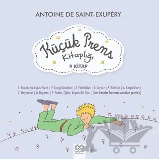 Küçük Prens Kitaplığı - 9 Kitaplık Kutulu Set – Antoine de Saint-Exupery – 1001 Çiçek Kitaplar kitap kapağı