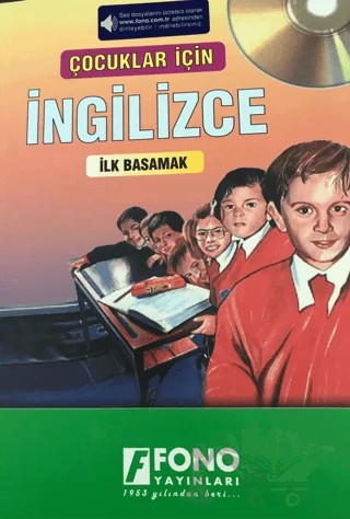 Çocuklar İçin İngilizce İlk Basamak – Şerif Meriç – Fono Yayınları kitap kapağı