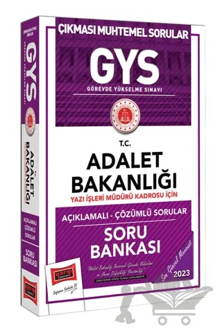 Yargı Yayınları 2023 Adalet Bakanlığı GYS Yazı İşleri Kadrosu İçin Açıklamalı Soru Bankası – Kolektif – Yargı Yayınevi kitap kapağı