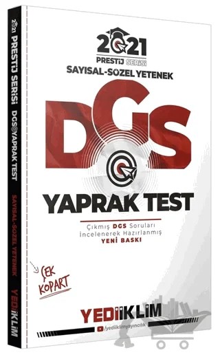2021 Prestij Serisi DGS Çek Kopart Yaprak Test – Kolektif – Yediiklim Yayınları kitap kapağı