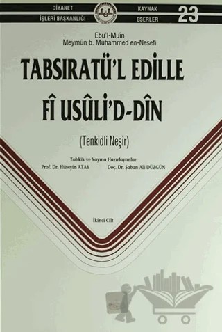 Tabsıratü'l Edille Fi Usuli'd-Din (2. Cilt) – Kolektif – Diyanet İşleri Başkanlığı kitap kapağı