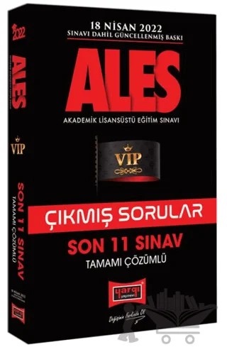2022 ALES Son 11 Sınav Tamamı Çözümlü Çıkmış Sorular – Kolektif – Yargı Yayınevi kitap kapağı
