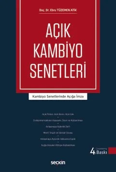 Açık Kambiyo Senetleri Kambiyo Senetlerinde Açığa İmza – Ebru Tüzemen Atik – Seçkin Yayıncılık kitap kapağı
