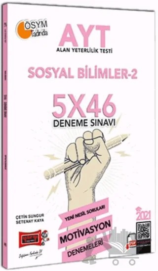 2021 AYT Sosyal Bilimler 2 5x46 Motivasyon Deneme Sınavı – Kolektif – Yargı Yayınevi kitap kapağı