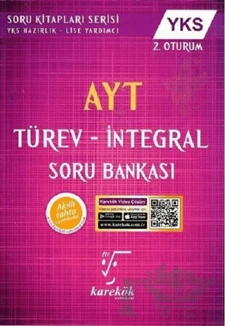 AYT Türev İntegral Soru Bankası (YKS 2.Oturum) – Kolektif – Karekök Yayıncılık kitap kapağı