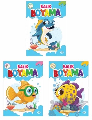 Balık Boyama Seti (3 Kitap) – Kolektif – Dokuz Çocuk kitap kapağı
