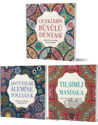 Mandala Büyükler İçin Boyama Seti (3 Kitap Takım) – Kolektif – Arkadya Yayınları kitap kapağı