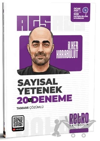 MEB AGS Sayısal Yetenek 20'li Deneme – İlker Karabulut – Retro Yayıncılık kitap kapağı