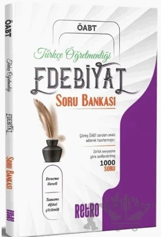 ÖABT Türkçe Öğretmenliği Edebiyat Soru Bankası Dijital Çözümlü – Kolektif – Retro Yayıncılık kitap kapağı