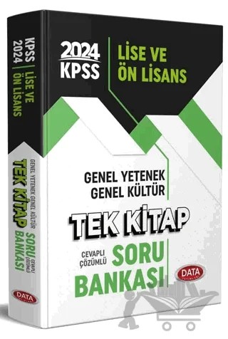 2024 KPSS Lise ve Önlisans Tek Kitap Soru Bankası – Kolektif – Data Yayınları kitap kapağı