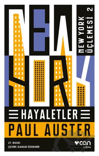 Hayaletler - New York Üçlemesi 2 – Paul Auster – Can Yayınları kitap kapağı