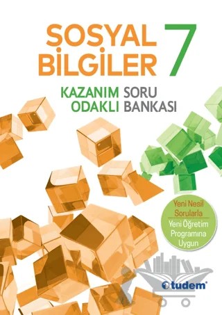 7. Sınıf Sosyal Bilgiler Kazanım Odaklı Soru Bankası – Kolektif – Tudem Yayınları - Bayilik kitap kapağı