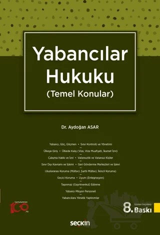 Yabancılar Hukuku – Aydoğan Asar – Seçkin Yayıncılık kitap kapağı