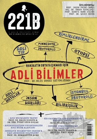 221B Üç Aylık Polisiye Dergi Sayı: 38 Mart - Nisan - Mayıs 2023 – 221B Dergisi kitap kapağı