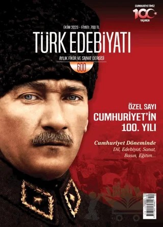 Türk Edebiyatı Aylık Fikir ve Sanat Dergisi Sayı: 600 Ekim 2023 – Türk Edebiyatı Dergisi kitap kapağı