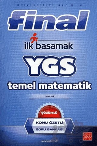 Final İlk Basamak YGS Konu Özetli Temel Matematik Çözümlü Soru Bankası – Hasan Gök – Final Yayınları kitap kapağı