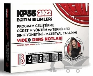 KPSS Eğitim Bilimleri Program Geliştirme Öğretim Yöntem ve Teknikleri Video Ders Notları – Zeynep Salman İçli – Benim Hocam Yayınları kitap kapağı