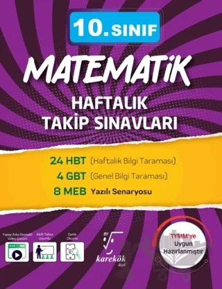 10. Sınıf Matematik Haftalık Takip Sınavları – Kolektif – Karekök Yayıncılık kitap kapağı
