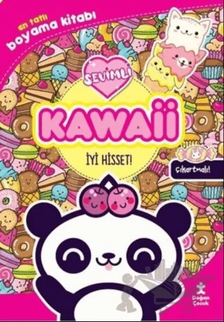 Kawaii İyi Hisset! - En Tatlı Çıkartmalı Boyama Kitabı – Kolektif – Doğan Çocuk kitap kapağı