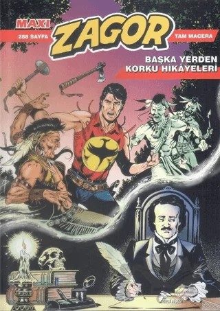 Zagor Maxi Tam Macera 23 - Başka Yerden Korku Hikayeleri – Kolektif – Çizgi Düşler Yayınevi kitap kapağı