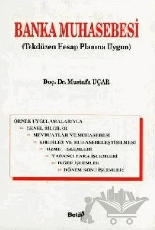 Banka Muhasebesi – Mustafa Uçar – Beta Yayınevi kitap kapağı