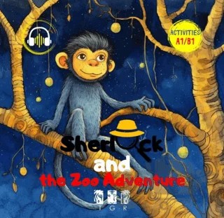 Sherlock and the Zoo Adventure – Ece İrem Gündoğan – TGR Yayıncılık kitap kapağı