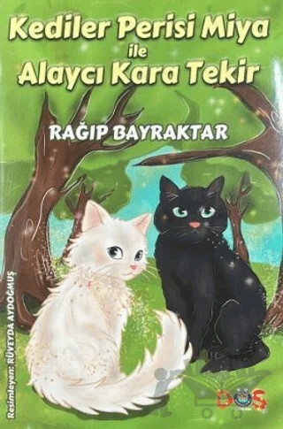 Kediler Perisi Miya ile Alaycı Kara Tekir – Rağıp Bayraktar – Düş Kurguları Çocuk kitap kapağı
