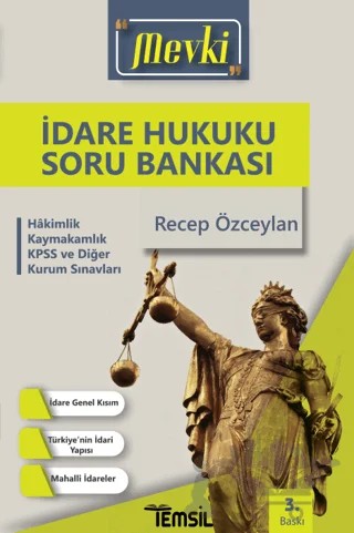 Mevki - İdare Hukuku Tamamı Çözümlü Soru Bankası – Recep Özceylan – Temsil Kitap kitap kapağı