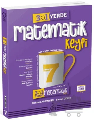 7. Sınıf Matemito 3ü 1 Yerde Matematik Keyfi – Mehmet Ali Varışlı, Samet Demir – Arı Yayıncılık kitap kapağı