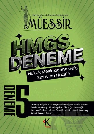 Müessir HMGS Çözümlü 5 Deneme – Barış Küçük, Yaşar Mirzaoğlu, Metin Aydın, Gökhan Aksoy, Ünal Aydın, Ebru Çorbacıoğlu, Hamza Parlak, Musa Eren Bayazıt, Nazif Karatay, Umut Hakan Erdem – Kuram Kitap kitap kapağı